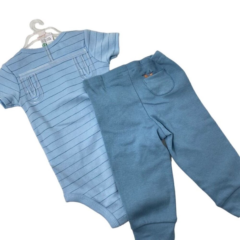 Carter's Just One You®️ Baby 2pc Carrot Pocket Set Blue Szs Newborn/9M - Picture 12 of 14